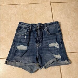 Denim Distressed Women's Shorts